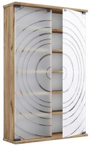 REGAL ZA CD-JE 60/92/18 cm medeni hrast