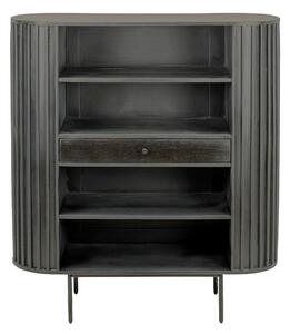 STOJEČ REGAL 105/122/40 cm črna