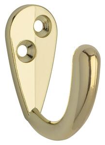Siro Garderobna kljuka (Do x Š x V: 43 x 19 x 38 mm, Zlata, Jeklo)