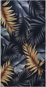 Temno modra/v zlati barvi pralna preproga 80x150 cm Midnight Leaves – Vitaus