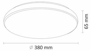 LED Zatemnitvena stropna svetilka DESERT LED/24W/230V z daljinskim upravljalnikom