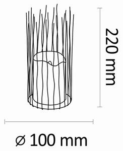 LED Talna svetilka BORG 2xAA IP44