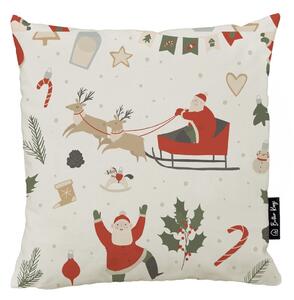 Prevleka za blazino z božičnim motivom 45x45 cm Happy Santa – Butter Kings