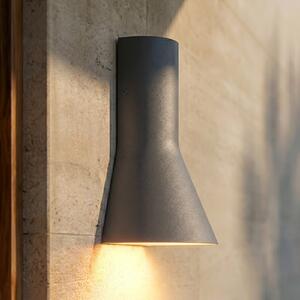 Lucande LED-stenna svetilka za zunanjo uporabo Zephy Up/Down, črna, IP54, CCT, Črna, Aluminij, Sodobni