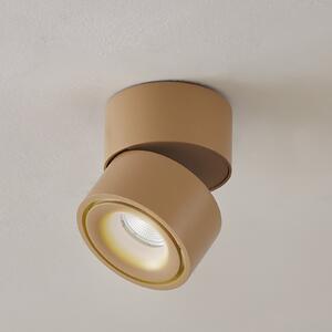 Arcchio LED stropno reflektorsko svetilo Rotari, rjave barve, 1-svetlobno, 8,9 W