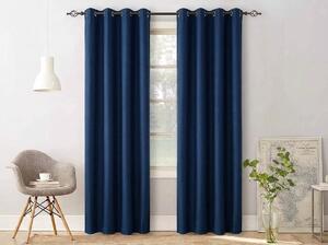 2x Temno modra zavesa OXFORD 140x250 cm