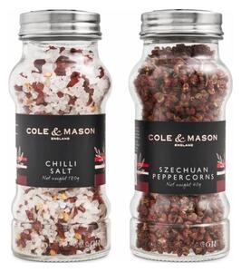 Cole & Mason - Darilni set Aromatična čili sol in sečuanski poper