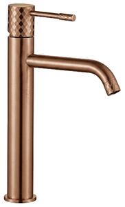 Rea Lungo Diamond Brush Copper Visoka armatura za umivalnik