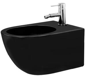 WC školjka Carlo Mini Black Mat + Bidet Carlo Black Set