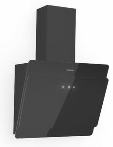 Klarstein Aurica 60, kuhinjska napa, 165W, 3 stopnje, 620 m³/h, LED, steklo, črne barve