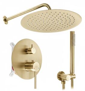 Komplet za tuširanje za vgradnjo Rea Foss Clif Brush Gold + BOX