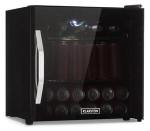 Klarstein Beersafe L Onyx, hladilnik za pijačo, E, LED, kovinske rešetke, steklena vrata, črna