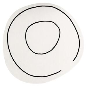 Volnena Tepih Loop Ivory Round