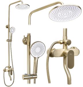 Komplet za prhanje REA DROP Brush Gold