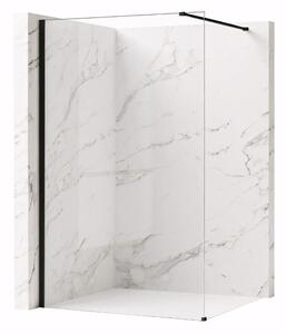 Stena za prhanje Rea Flexi Transparent / Black 70