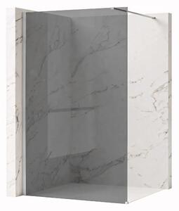 Stena za prhanje Rea Flexi Grey / Chrome 80