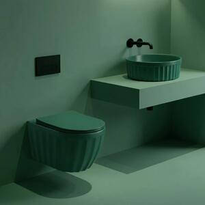 Set: Viseča WC školjka + Nadpultni umivalnik Rea Duo Matcha Matt