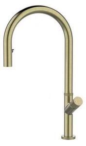 ALVEUS 1150776 - Pipa za umivalnik SWAN 44,9 cm nerjaveče jeklo/zlata