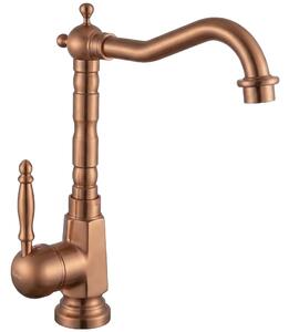 REA Drop Mešalnik za umivalnik Brush Copper High