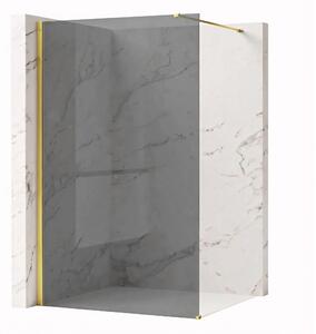 Stena za prhanje Rea Flexi Grey / Gold 80