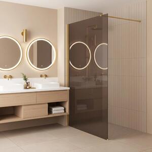 Stena za prhanje Rea Flexi Brown / Gold 120