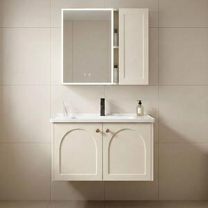Komplet kopalniškega pohištva z umivalnikom Denver 60cm Creme