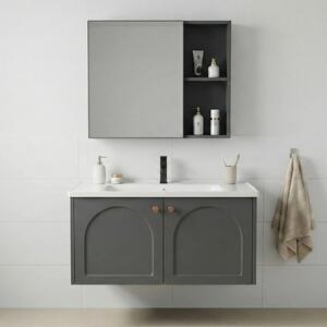 Komplet kopalniškega pohištva z umivalnikom Denver 80cm Grey