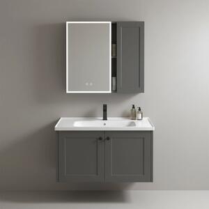 Komplet kopalniškega pohištva z umivalnikom Monti 60cm Grey