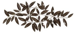 Kovinska stenska dekoracija 121x52 cm Leaves – Ixia