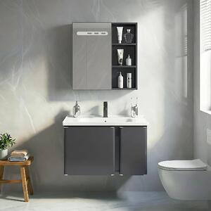 Komplet kopalniškega pohištva z umivalnikom Tula 60cm Grey