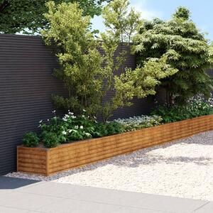 VidaXL Vrtna visoka greda 960x50x36 cm corten jeklo