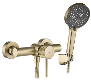 Mešalnik za prho REA Lungo Stripe BRUSH GOLD