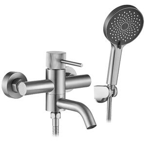 Mešalnik za kopel Rea Lungo Stripe Brush Nickel