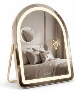 Stensko ogledalo LED GLAM L.Gold 40x45cm