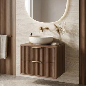 Kopalniška omarica pod umivalnikom Rea Mono 60cm Brown