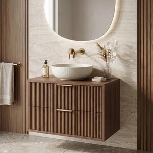 Kopalniška omarica pod umivalnikom Rea Mono 80cm Brown