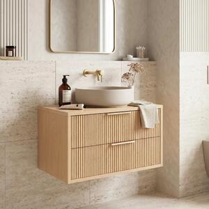 Kopalniška omarica pod umivalnikom Rea Mono 80cm Beige