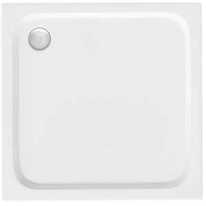 Tuš pladenj Rea Belmond White 80x80 Chrome
