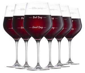 Set 6 velikih kozarcev za vino Who Cares - 860 ml - Baby shower - Za 30 let