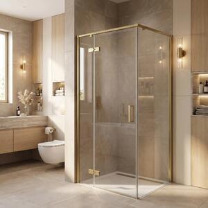 Tuš kabina Rea Bruno 90x90 Brush Gold
