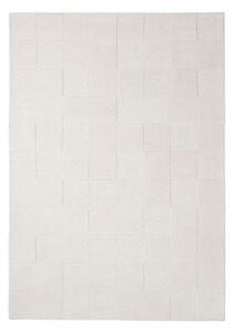Slonokoščena ročno tkana volnena preproga 160x230 cm Checkerboard – Flair Rugs