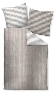 POSTELJNINA 135/200 cm bombažni flanel rjava