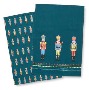 Bombažne kuhinjske krpe z božičnim motivom v kompletu 4 ks 50x70 cm Nutcracker – Catherine Lansfield