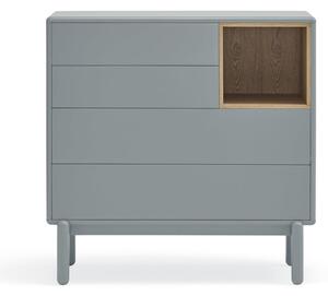 Modra/siva nizka komoda 90x90 cm Corvo – Teulat