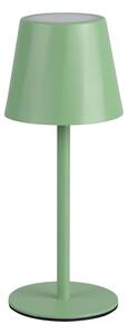 Svetlo zelena LED namizna svetilka s kovinskim senčilom (višina 21 cm) Diaz – Trio
