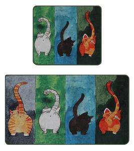 Kopalniške preproge v kompletu 2 ks 60x100 cm Gatto Carino – Foutastic