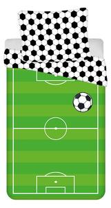 Zelena enojna bombažna otroška posteljnina 140x200 cm Football – Jerry Fabrics
