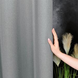 Blackout dekor tkanina Light Grey Canvas siva viš. 2,80 m