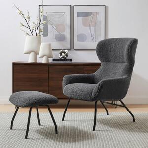 FOTELJ – SET, antracit tekstil