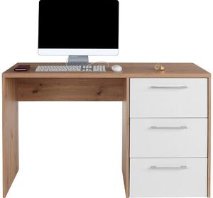 Modern Living Pisalna Miza Box, Bela, Barva Hrasta